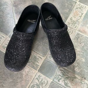 Glitter Dansko Clogs 39